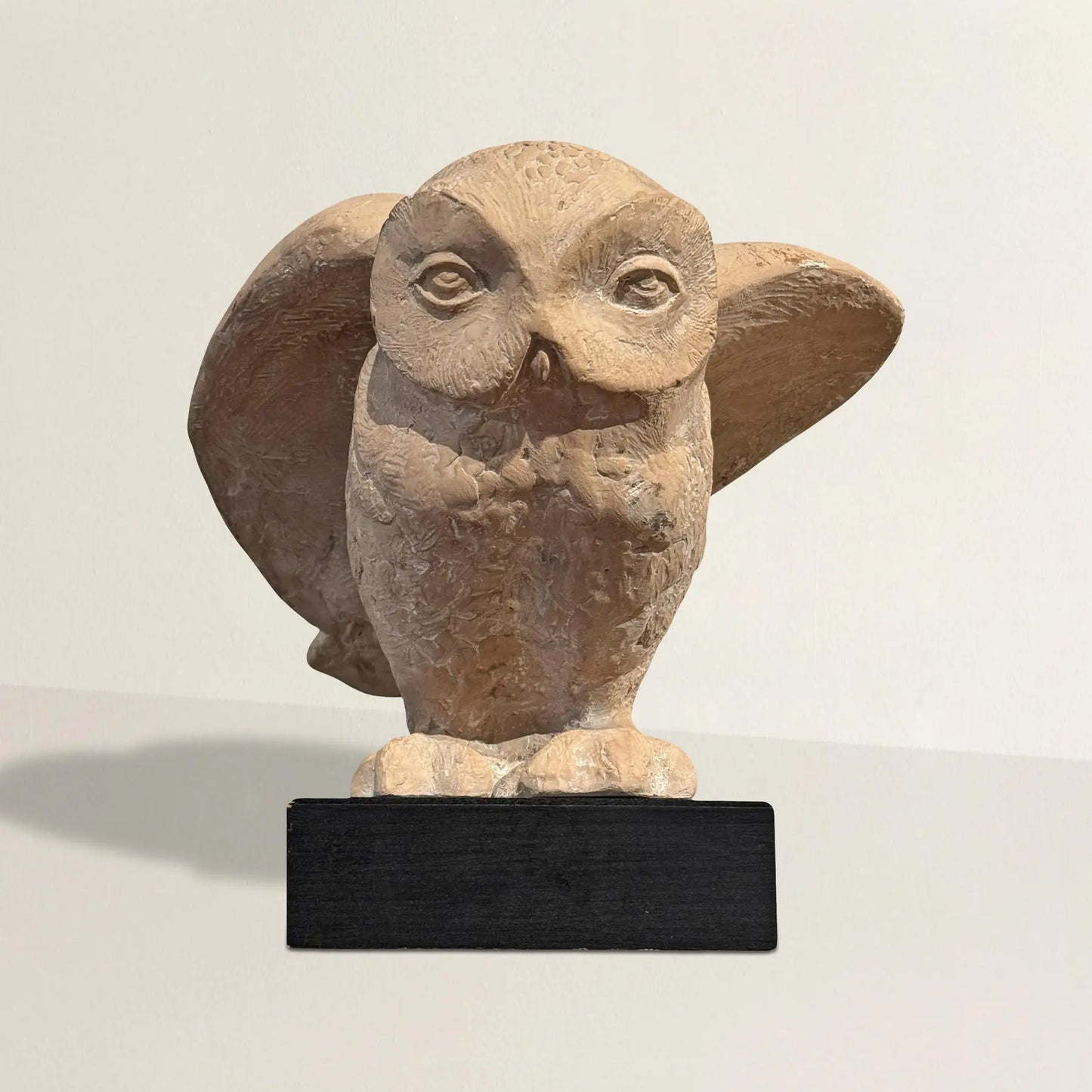 Vintage Snow Owl Sculpture