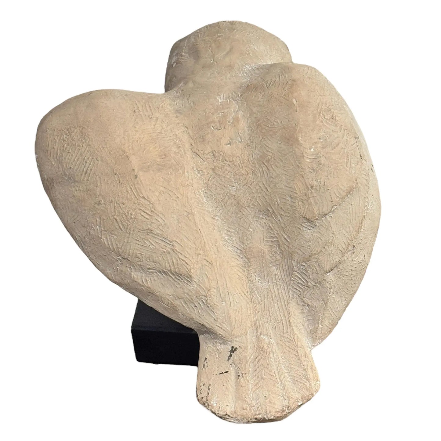 Vintage Snow Owl Sculpture