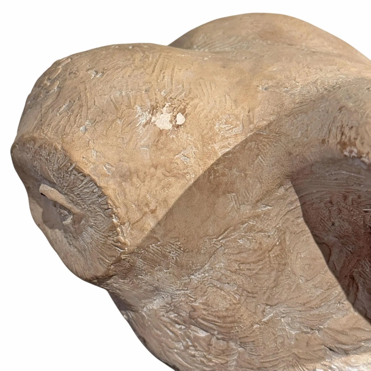 Vintage Snow Owl Sculpture