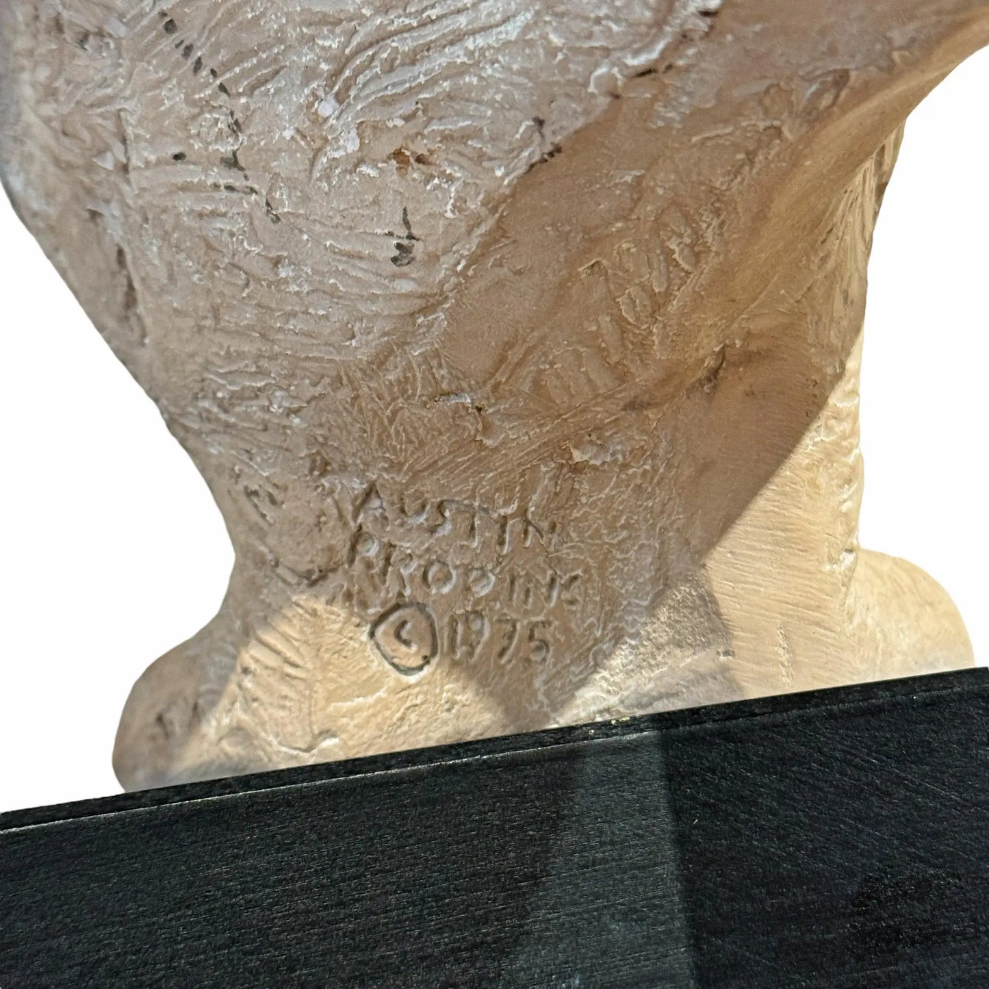 Vintage Snow Owl Sculpture