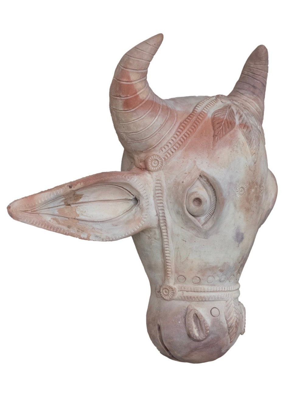 Handmade Terracotta Cow Head