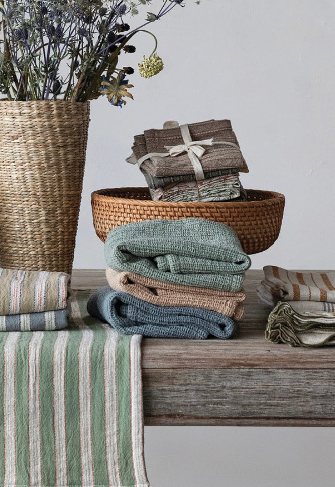 Woven Cotton Waffle Weave Towel