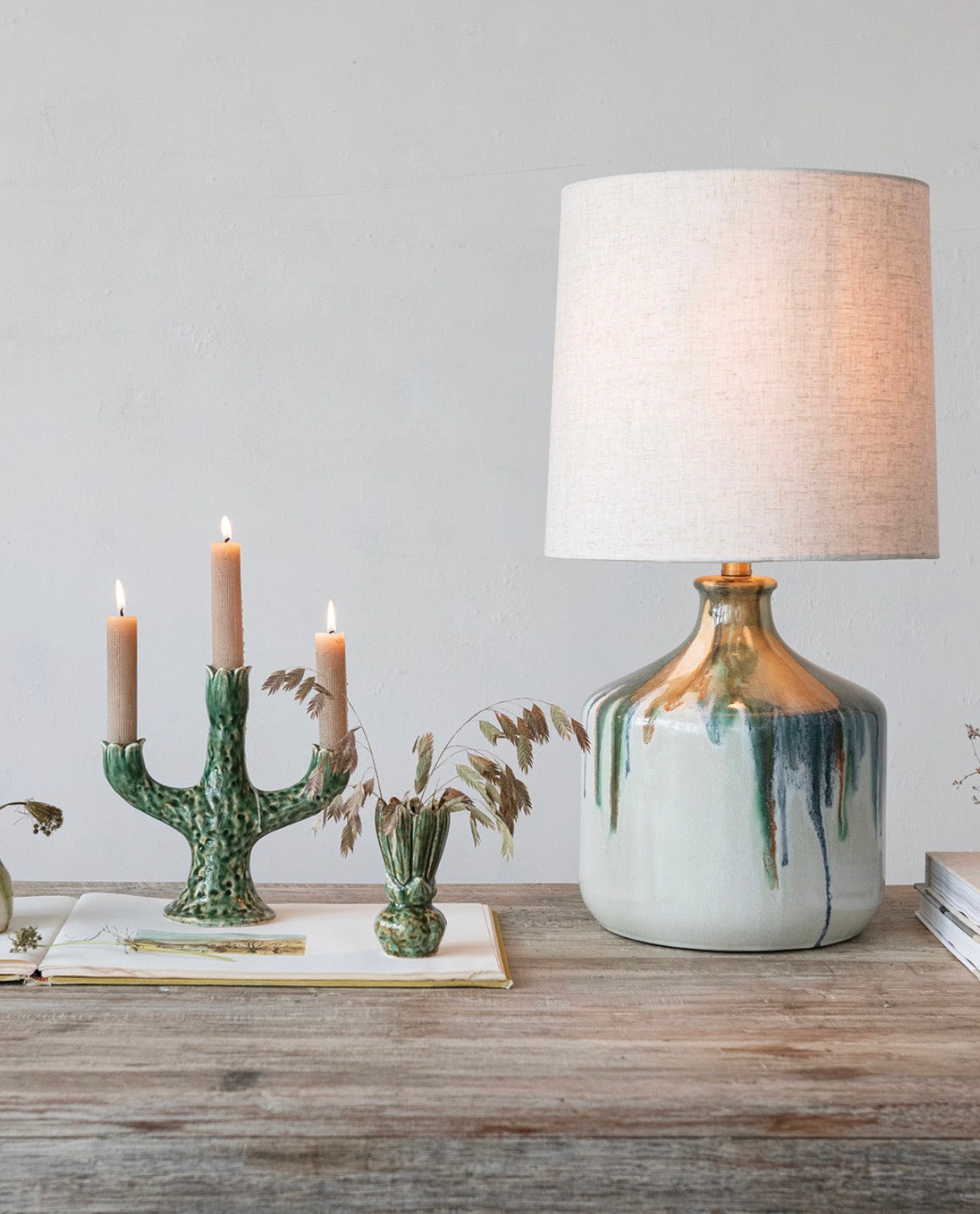 Stoneware Table Lamp