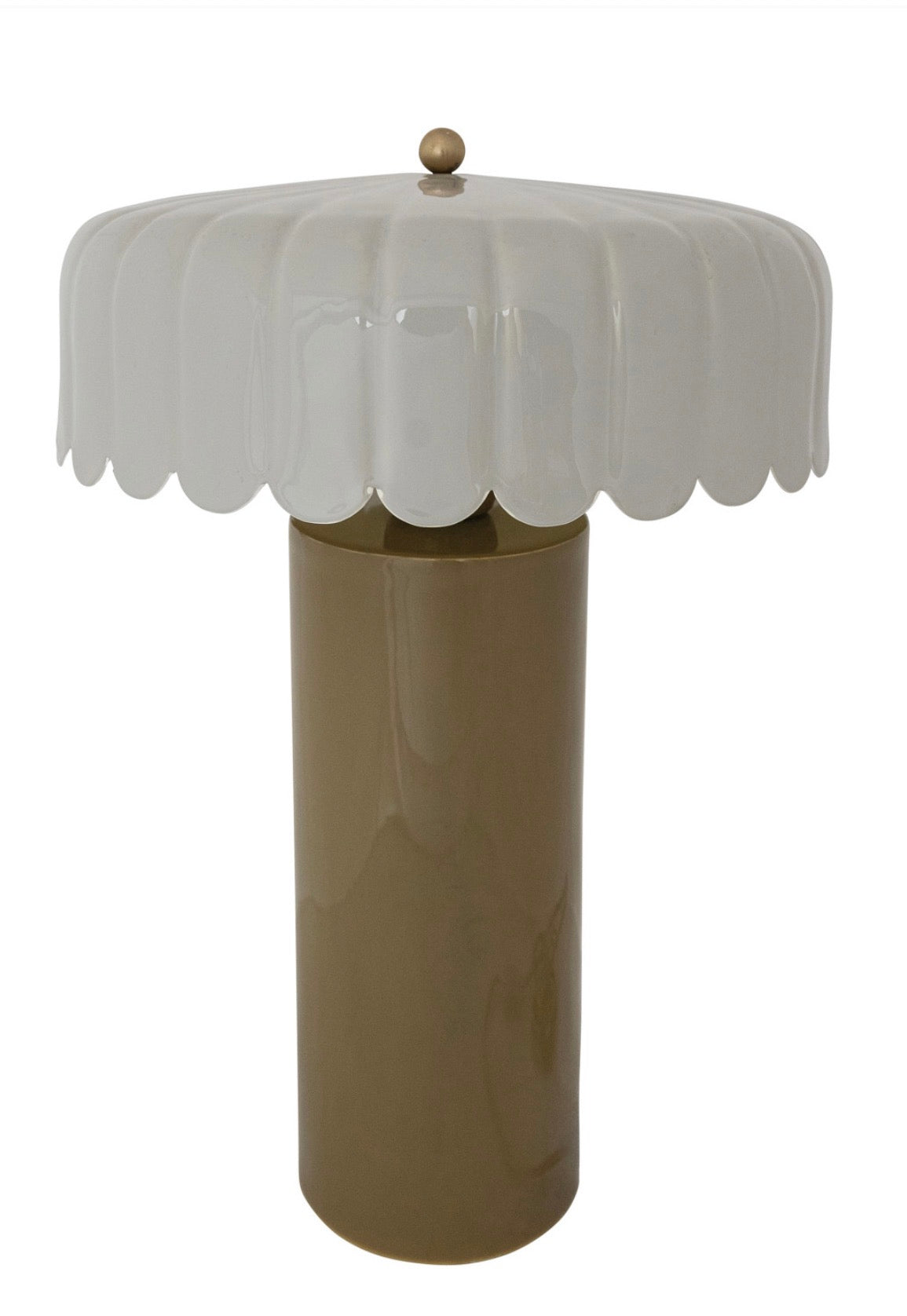 Enameled Metal Table Lamp
