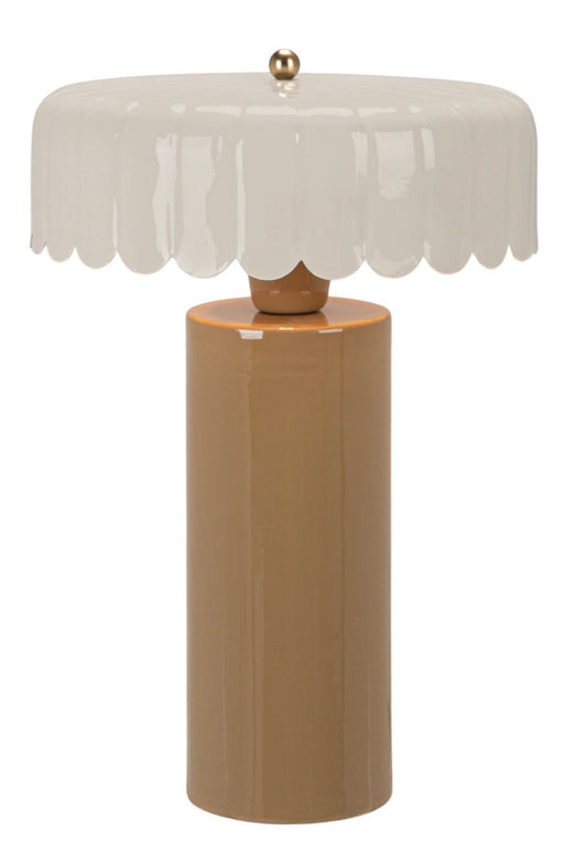 Enameled Metal Table Lamp