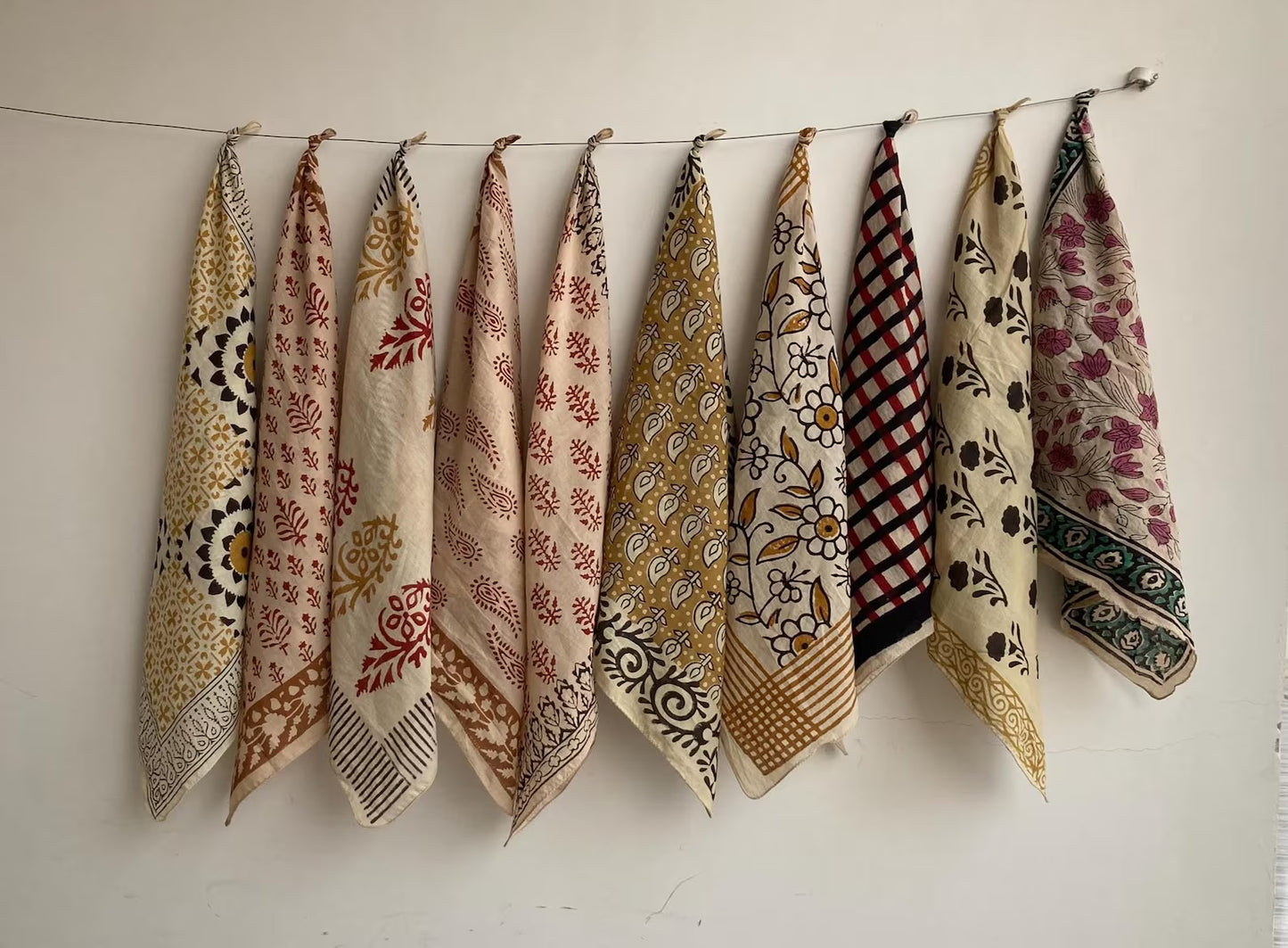 Hand Blocked Bandana Group 1