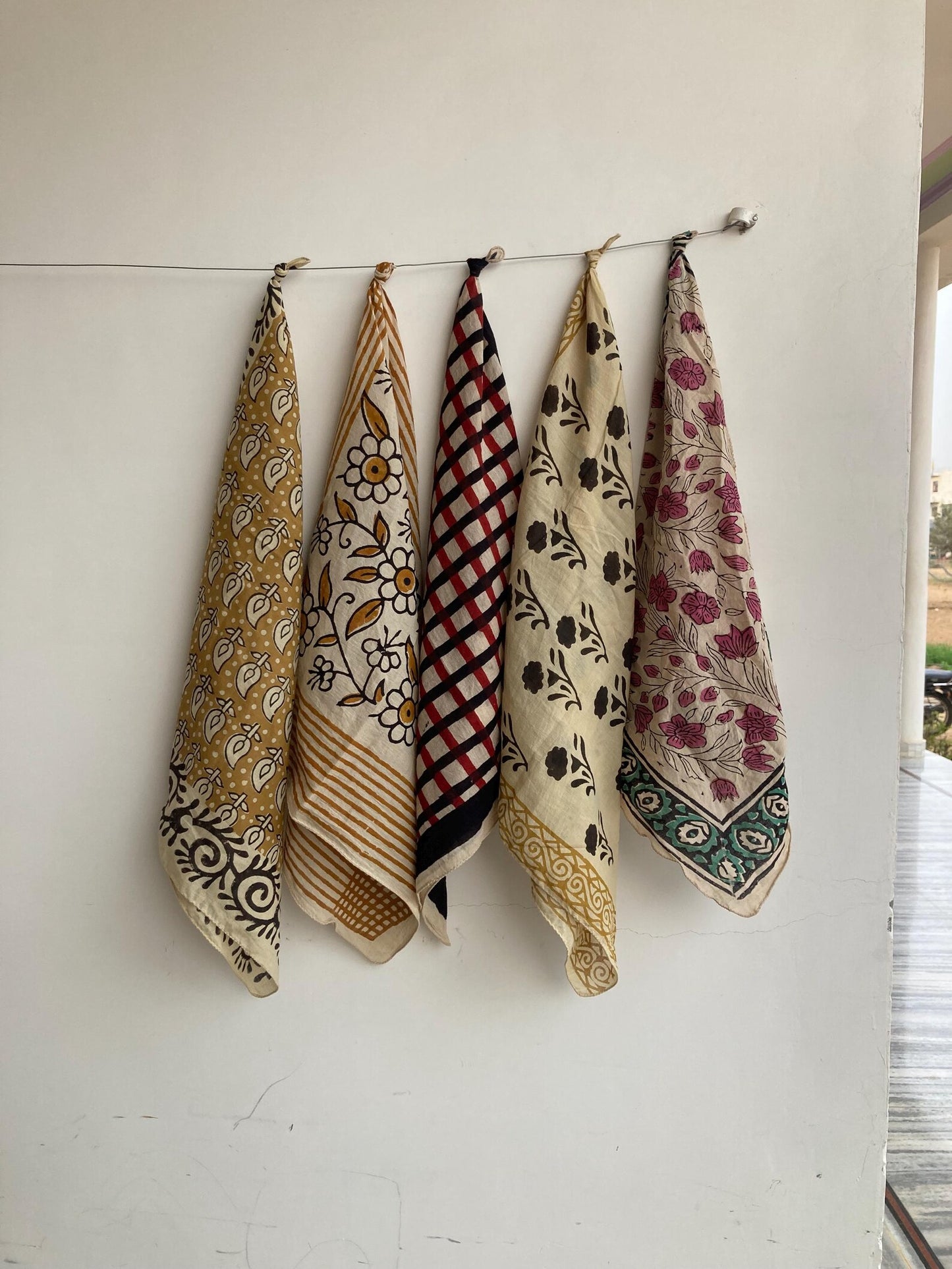 Hand Blocked Bandana Group 1