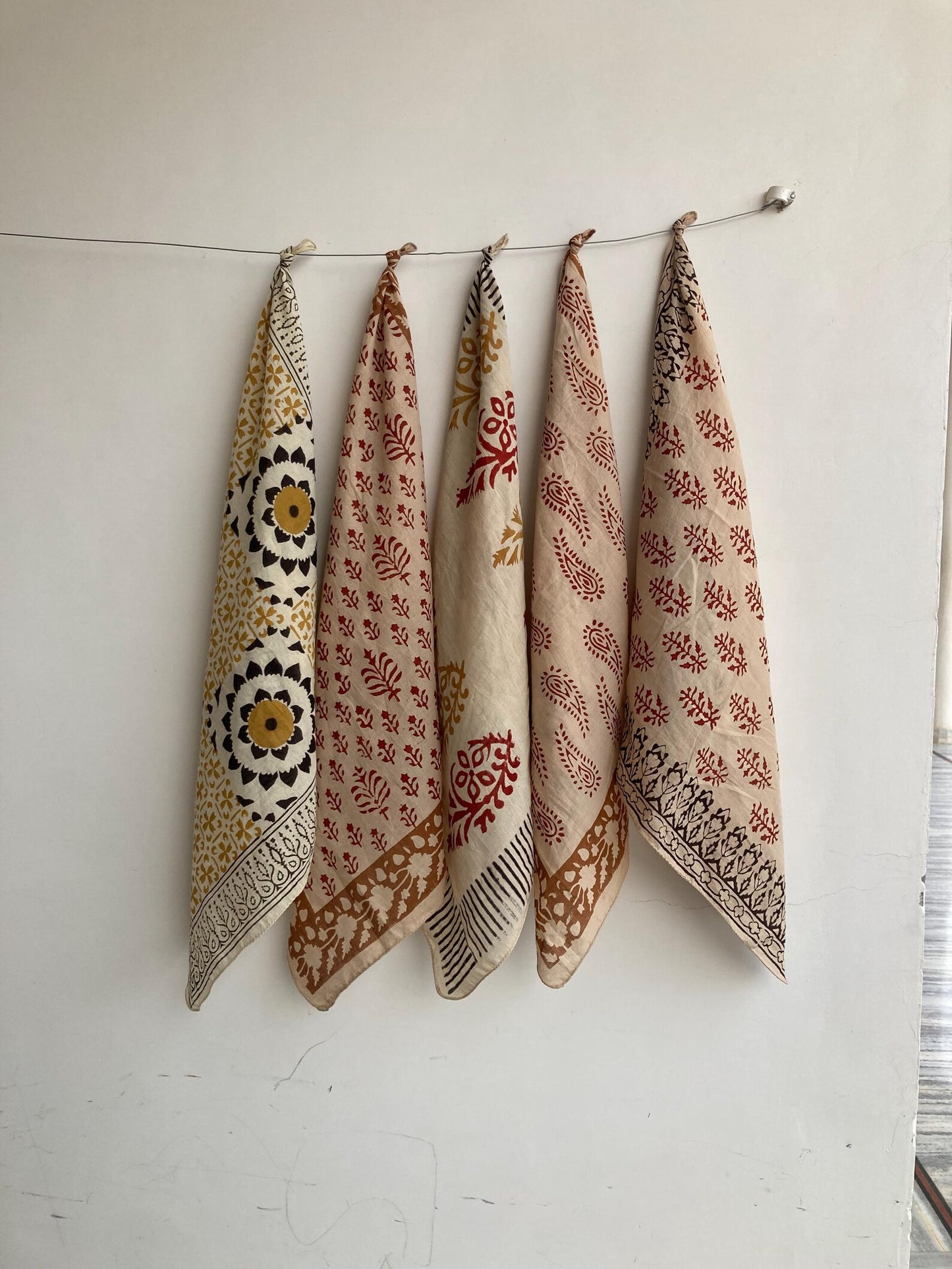Hand Blocked Bandana Group 1