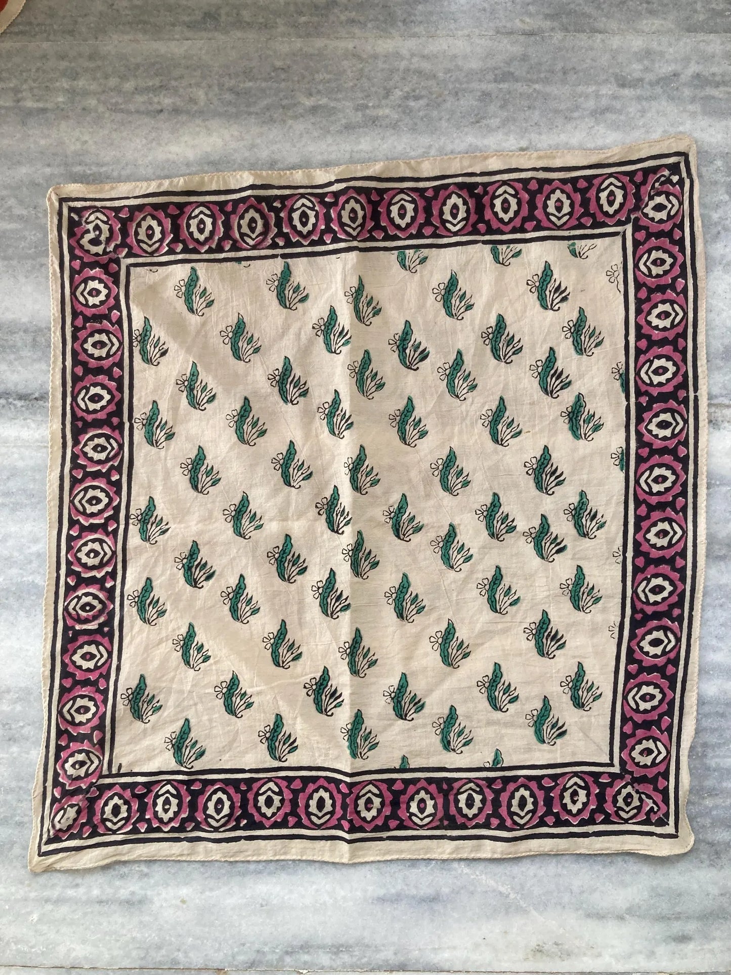 Handblocked Cotton Bandana Group 5