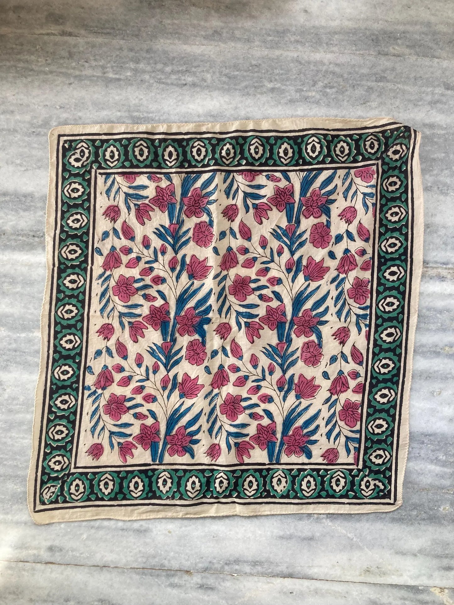 Handblocked Cotton Bandana Group 5