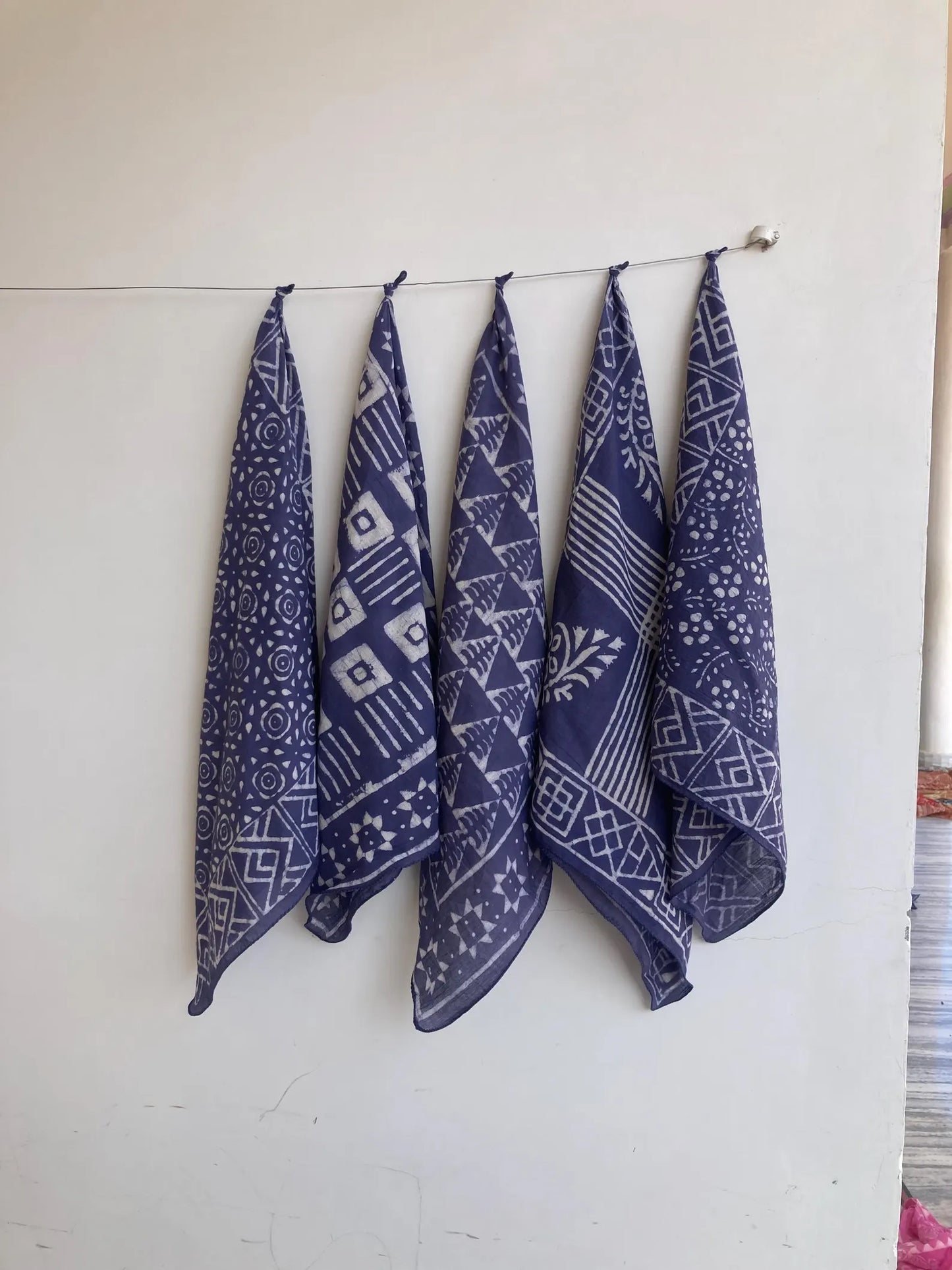 Handblocked Bandana Blues