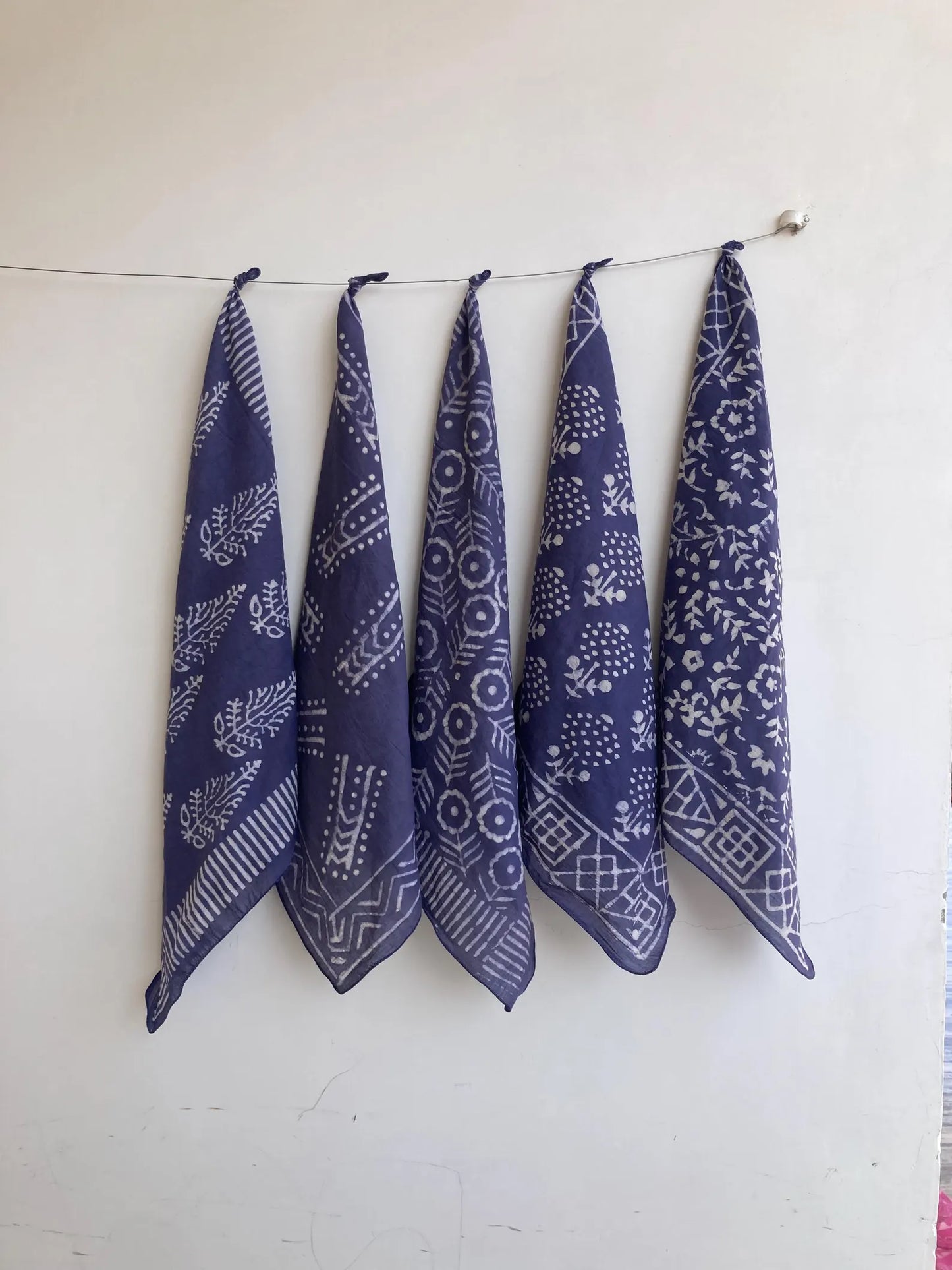 Handblocked Bandana Blues