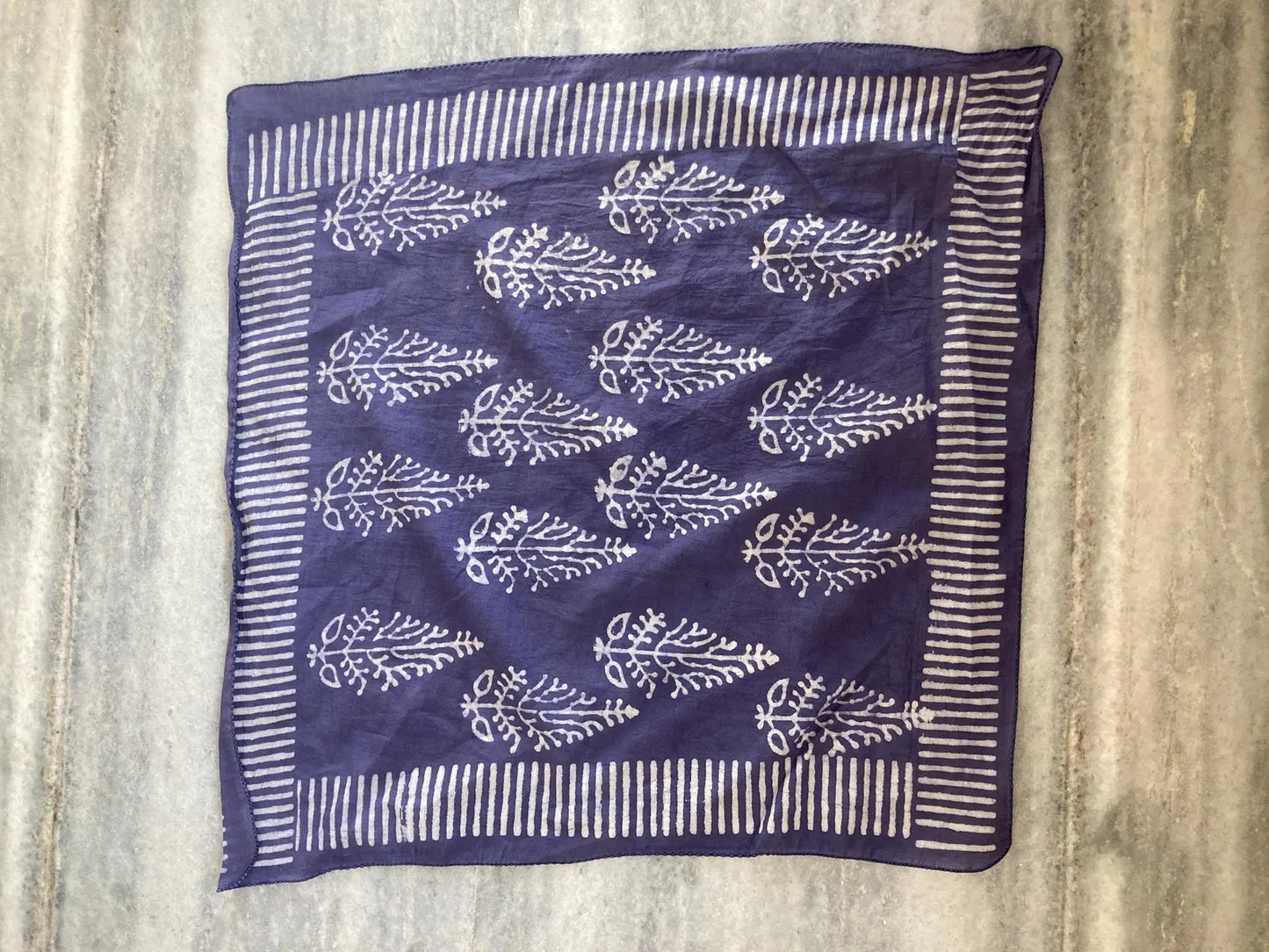 Handblocked Bandana Blues