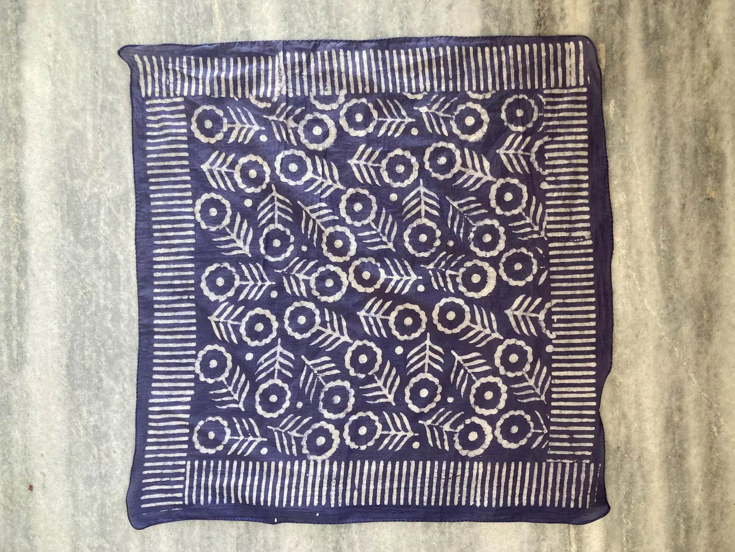 Handblocked Bandana Blues