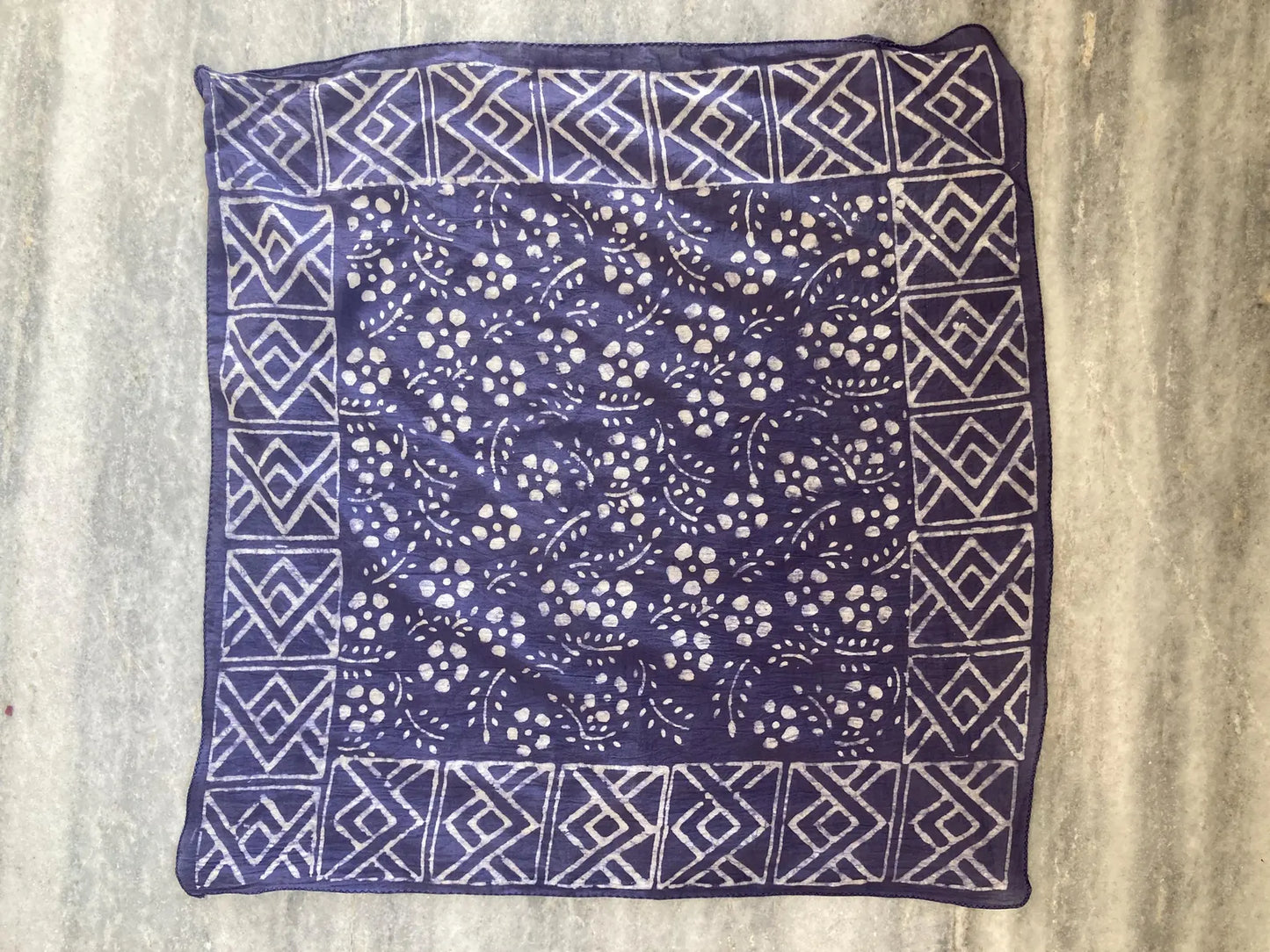 Handblocked Bandana Blues