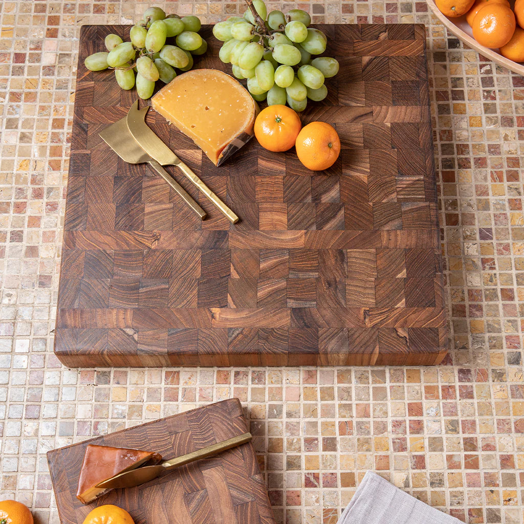 Teak End Grain Chopping Block