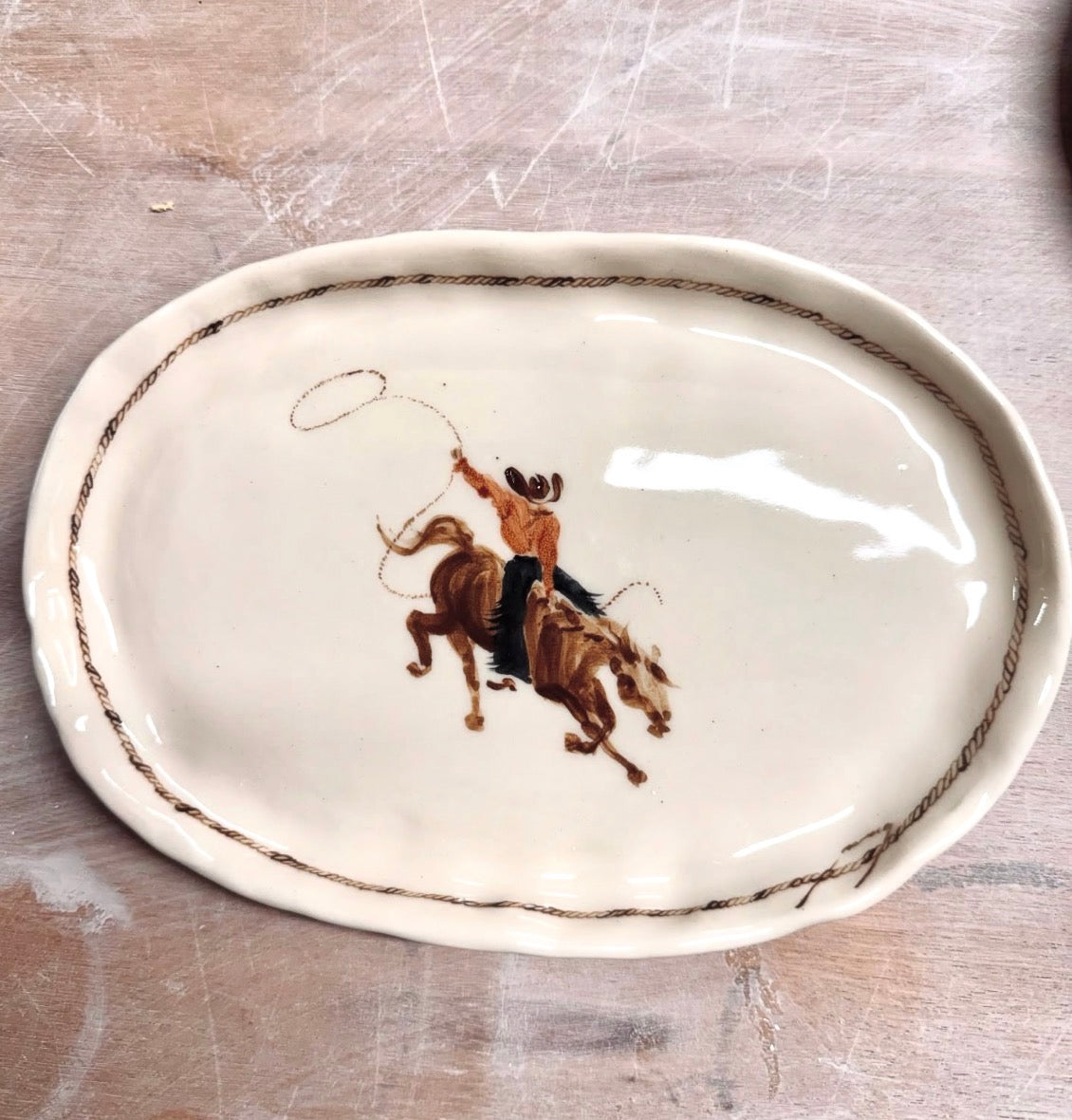 Cattleman Oval Dish