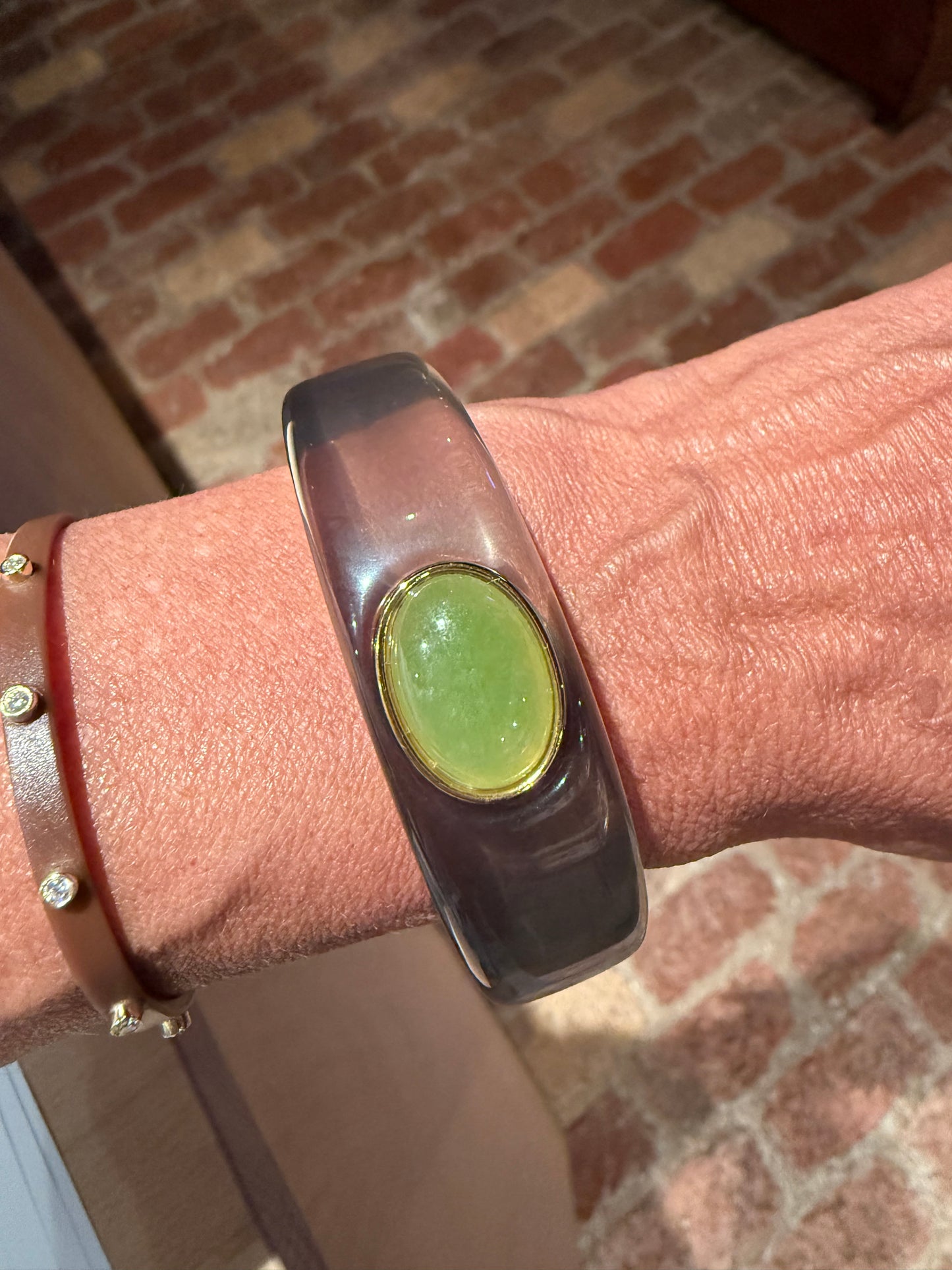 Jade Resin / Moonstone Bangle