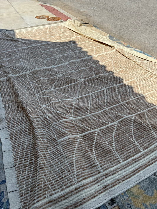 Hand Woven Browns Rug