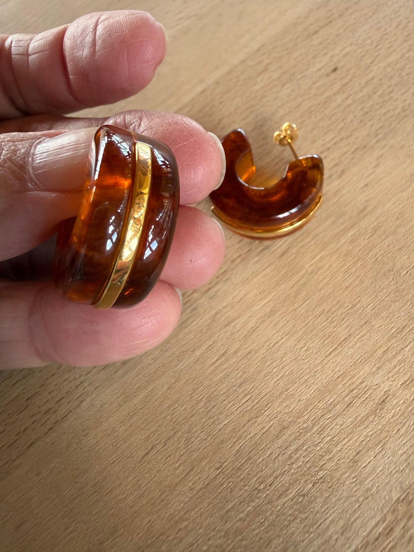 Tortoise Shell Earring