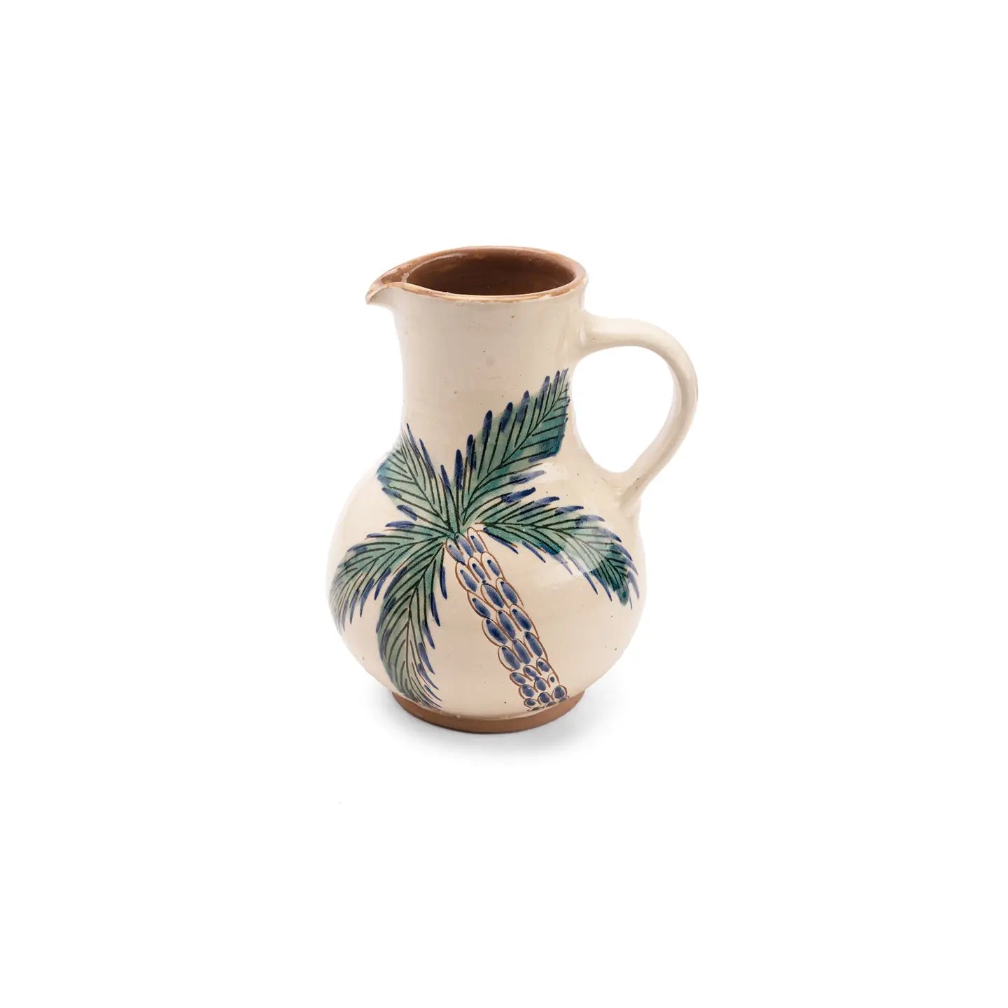 Large Palm Ceramic Jug