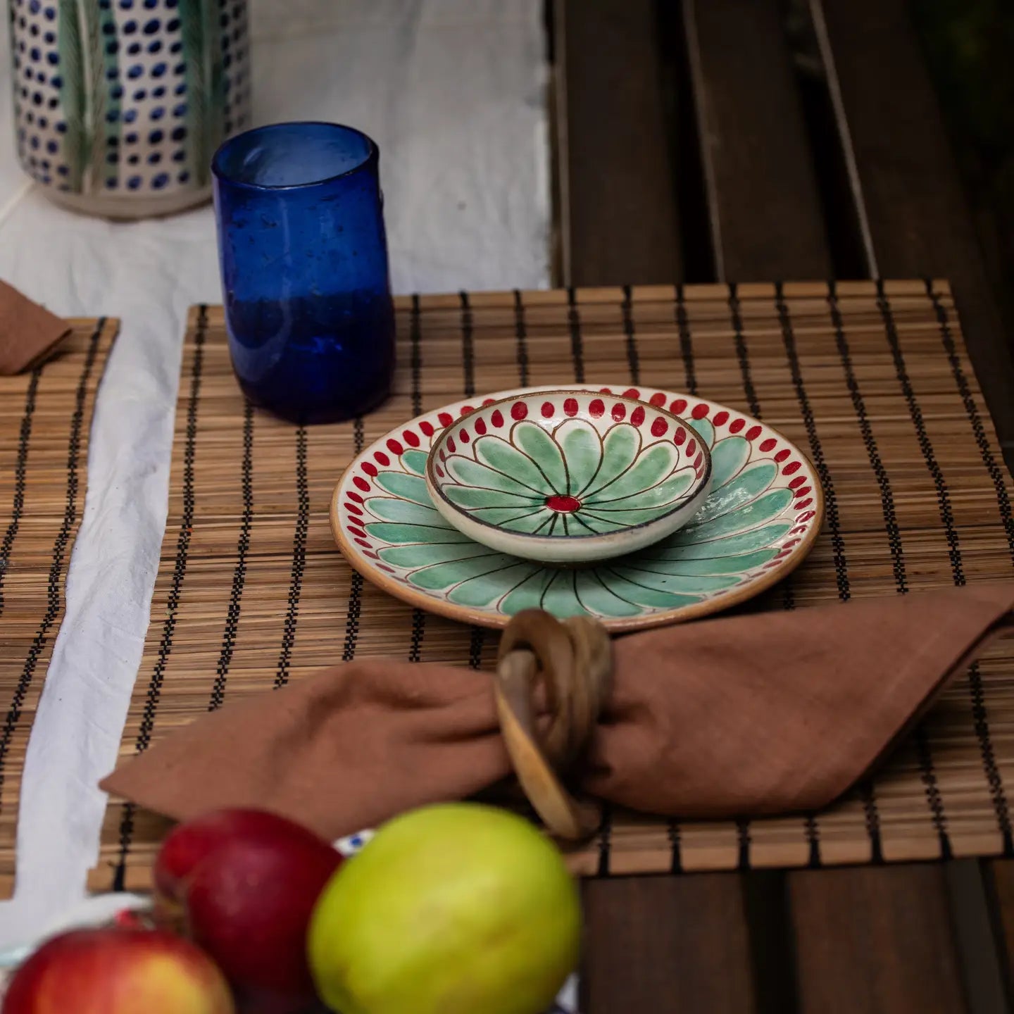 Red Daisy Ceramic bowl