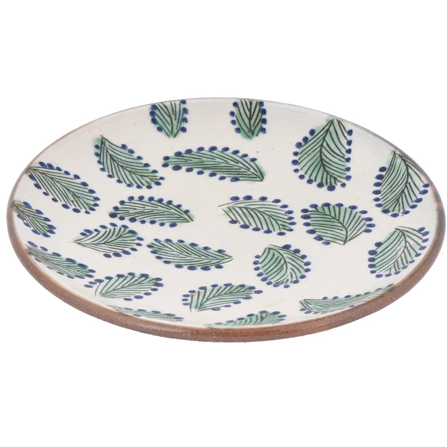 Scattered Leaves Ceramic Plate