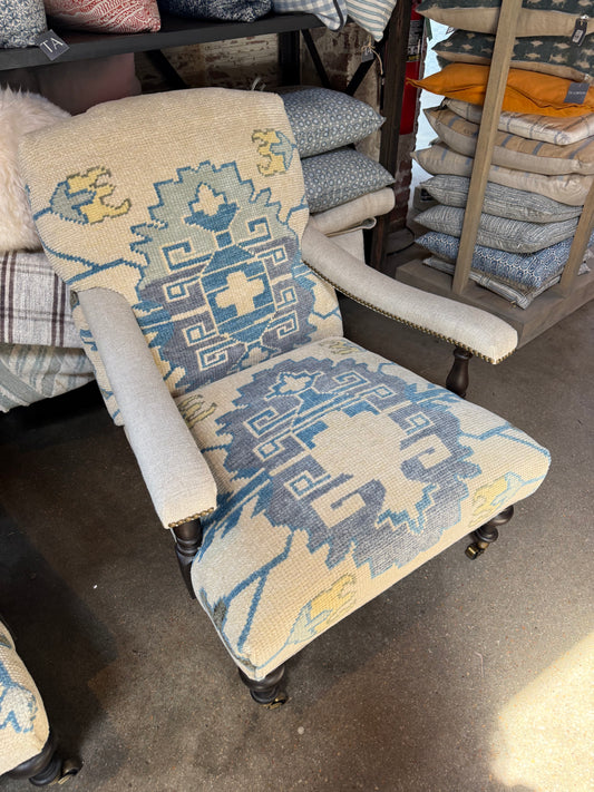 Mystic Blue Rug Chair