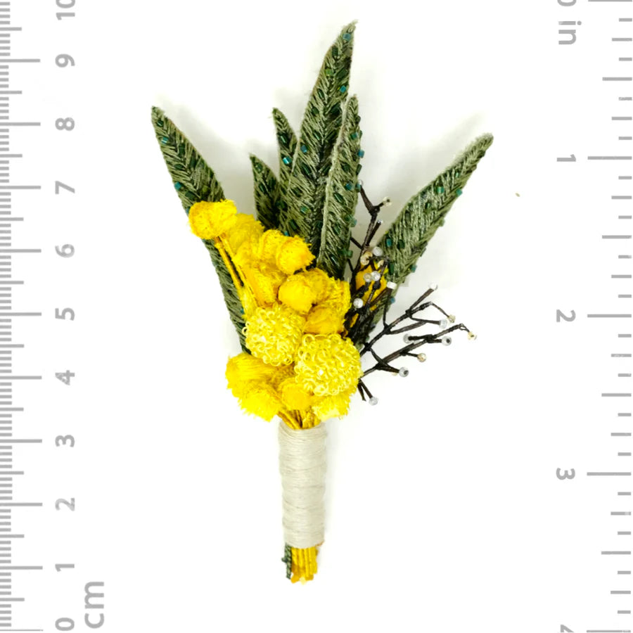 Mimosa Boutonnière Pin