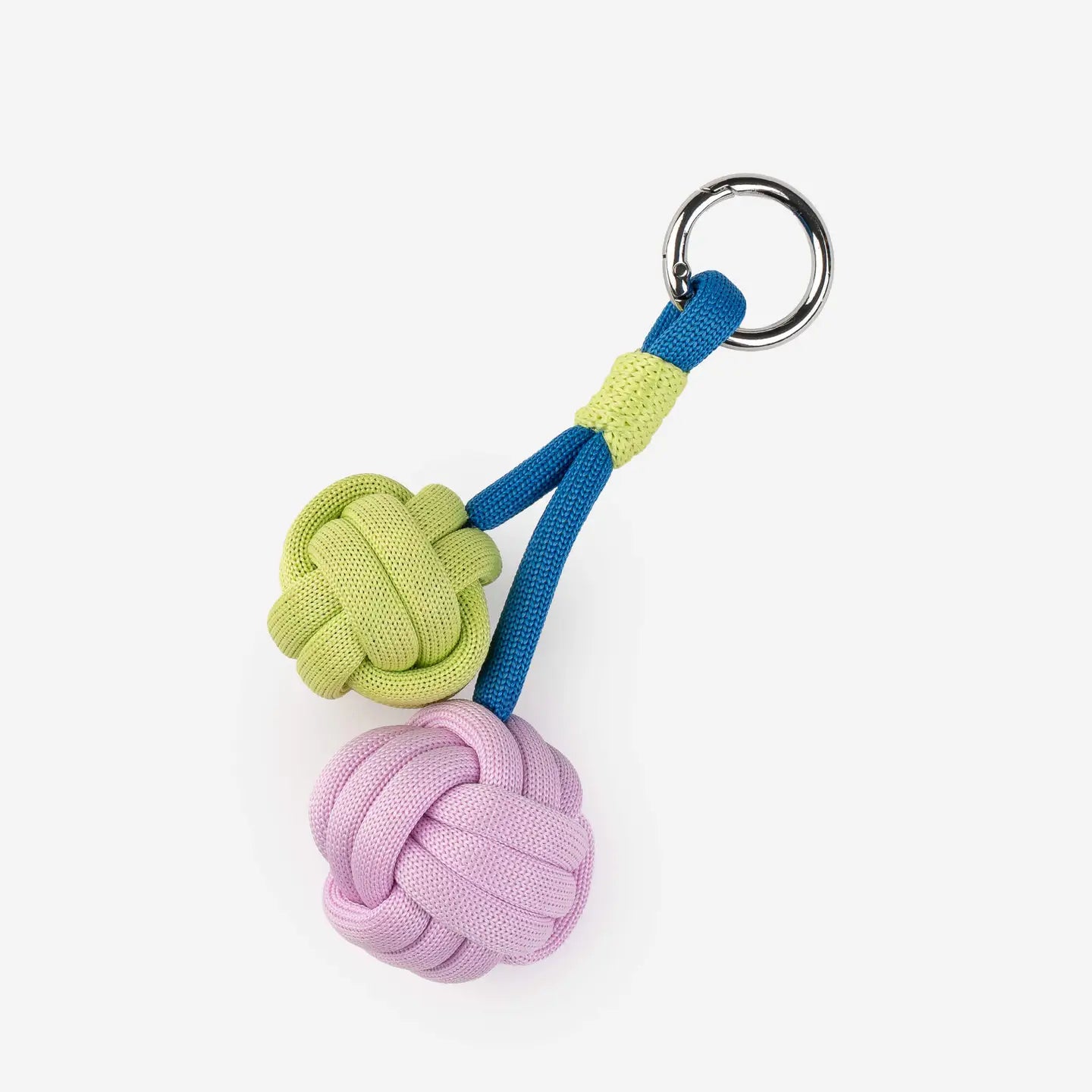 Double Puff Knot Keychain
