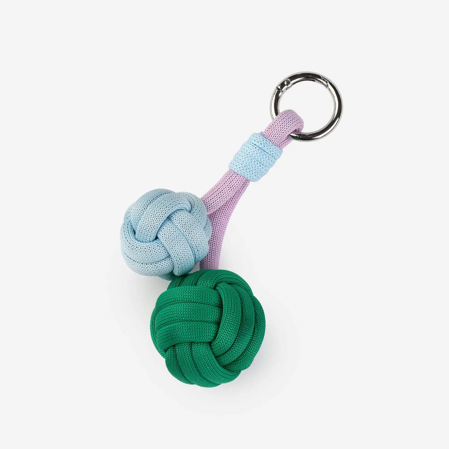 Double Puff Knot Keychain