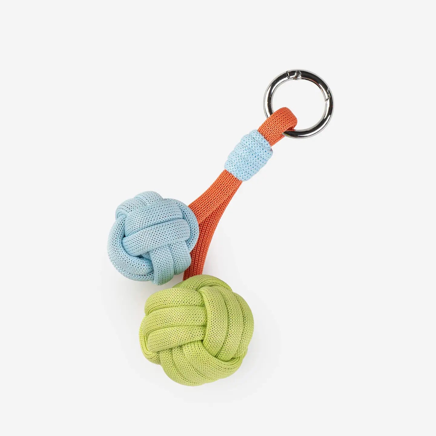 Double Puff Knot Keychain