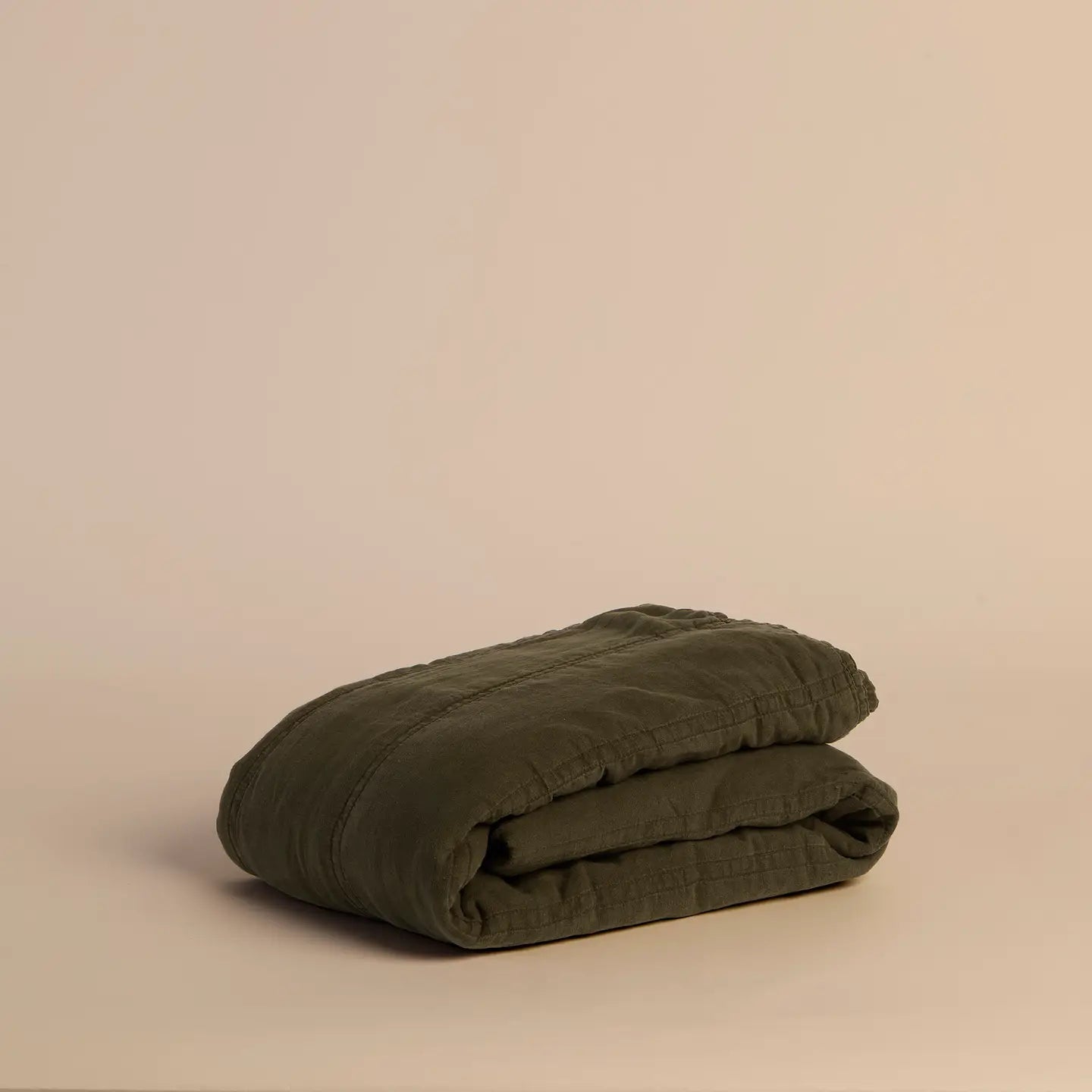 Horizon Quilt Moss Green