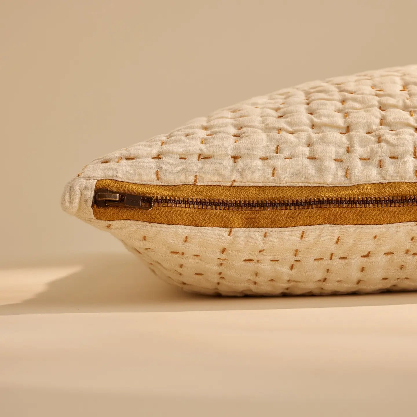 Jasper Quilted Pillow Cover Salt