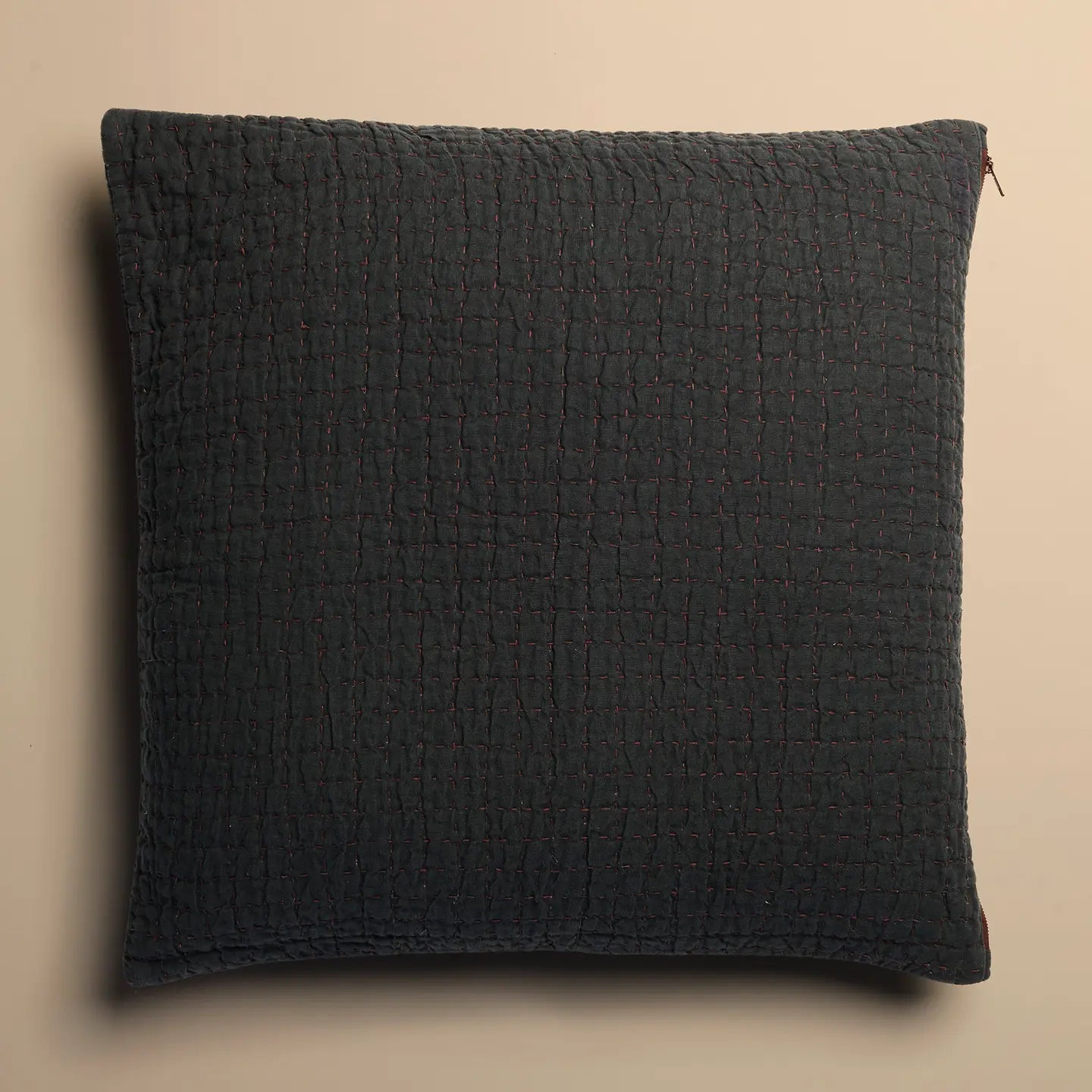 Jasper Quilted Pillow Cover Midnight