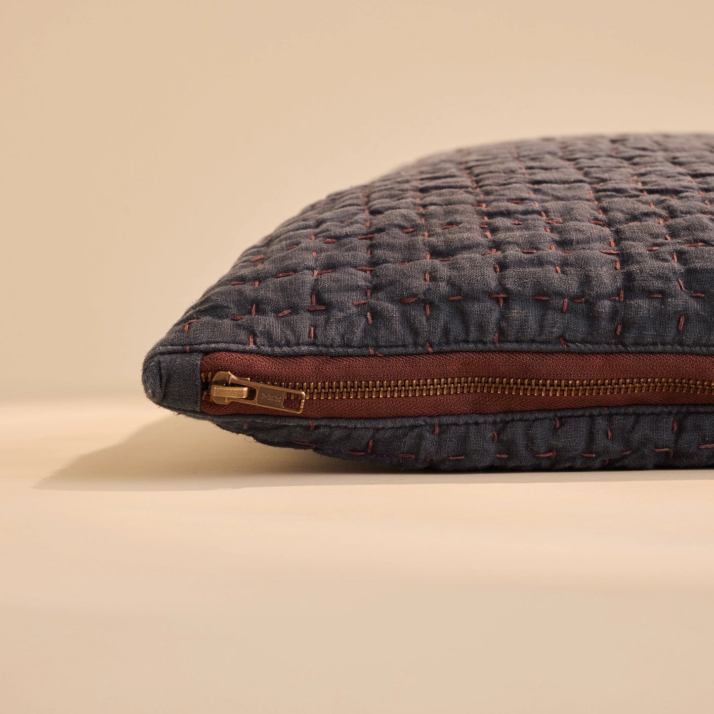 Jasper Quilted Pillow Cover Midnight