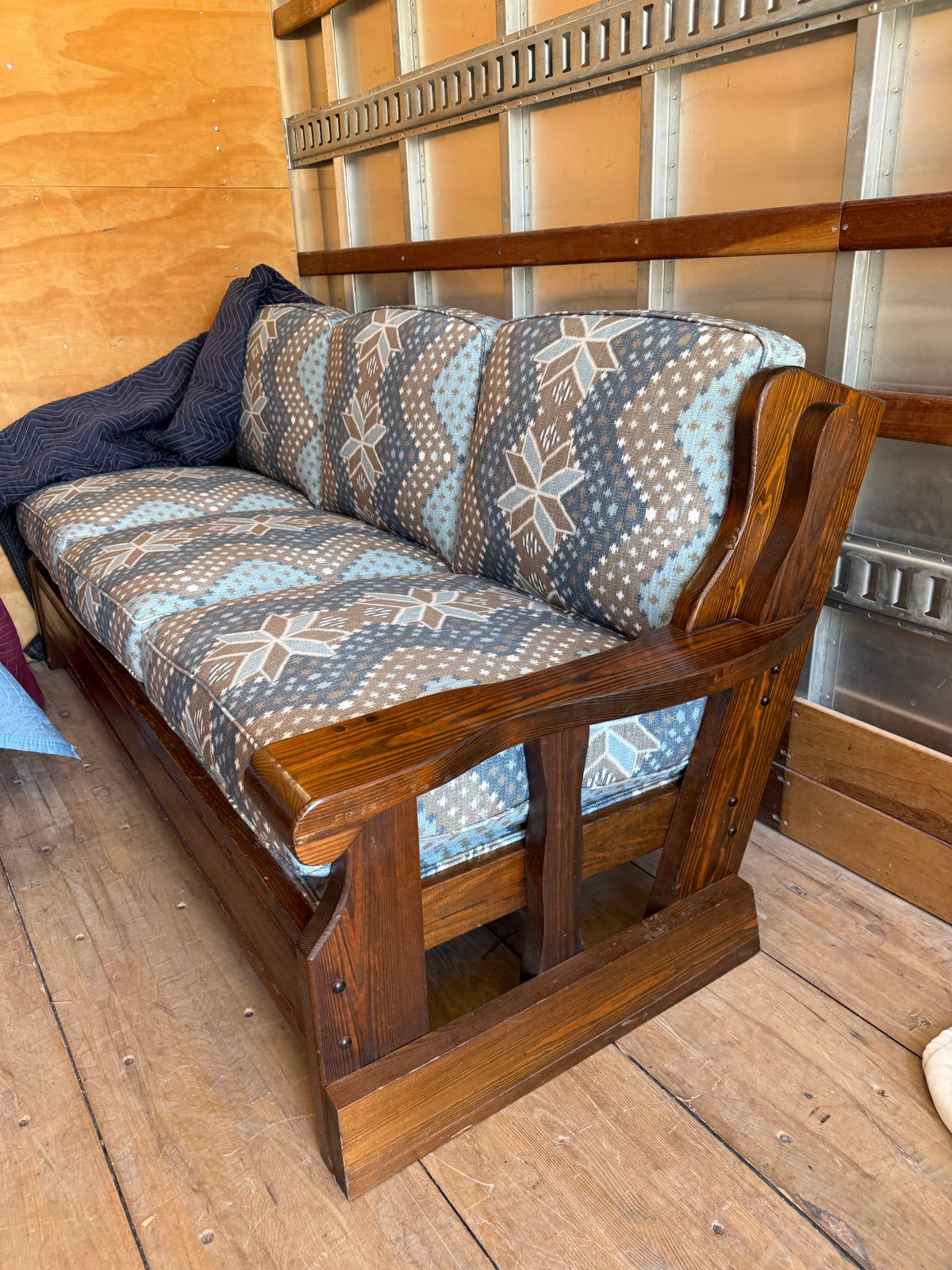 Vintage Rustic Pine Sofa