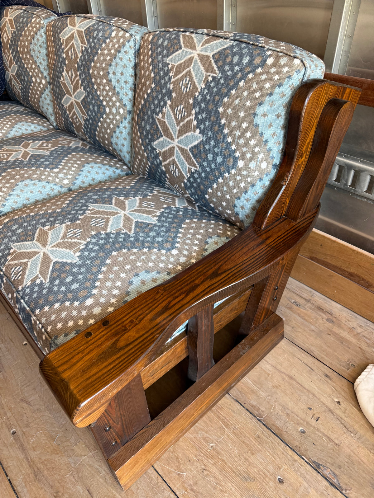 Vintage Rustic Pine Sofa