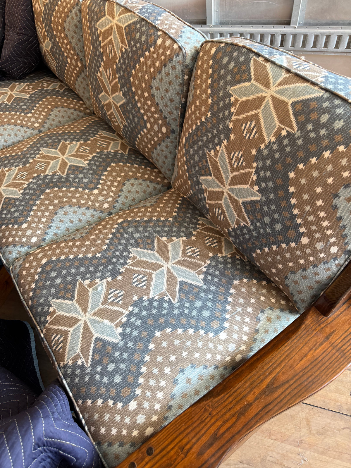 Vintage Rustic Pine Sofa