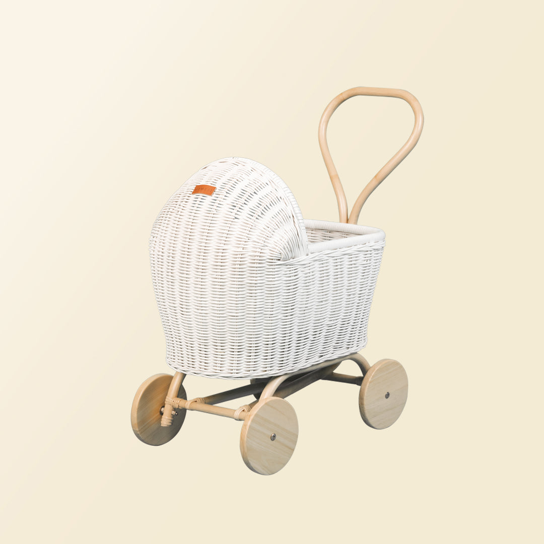 Rattan Doll Stroller