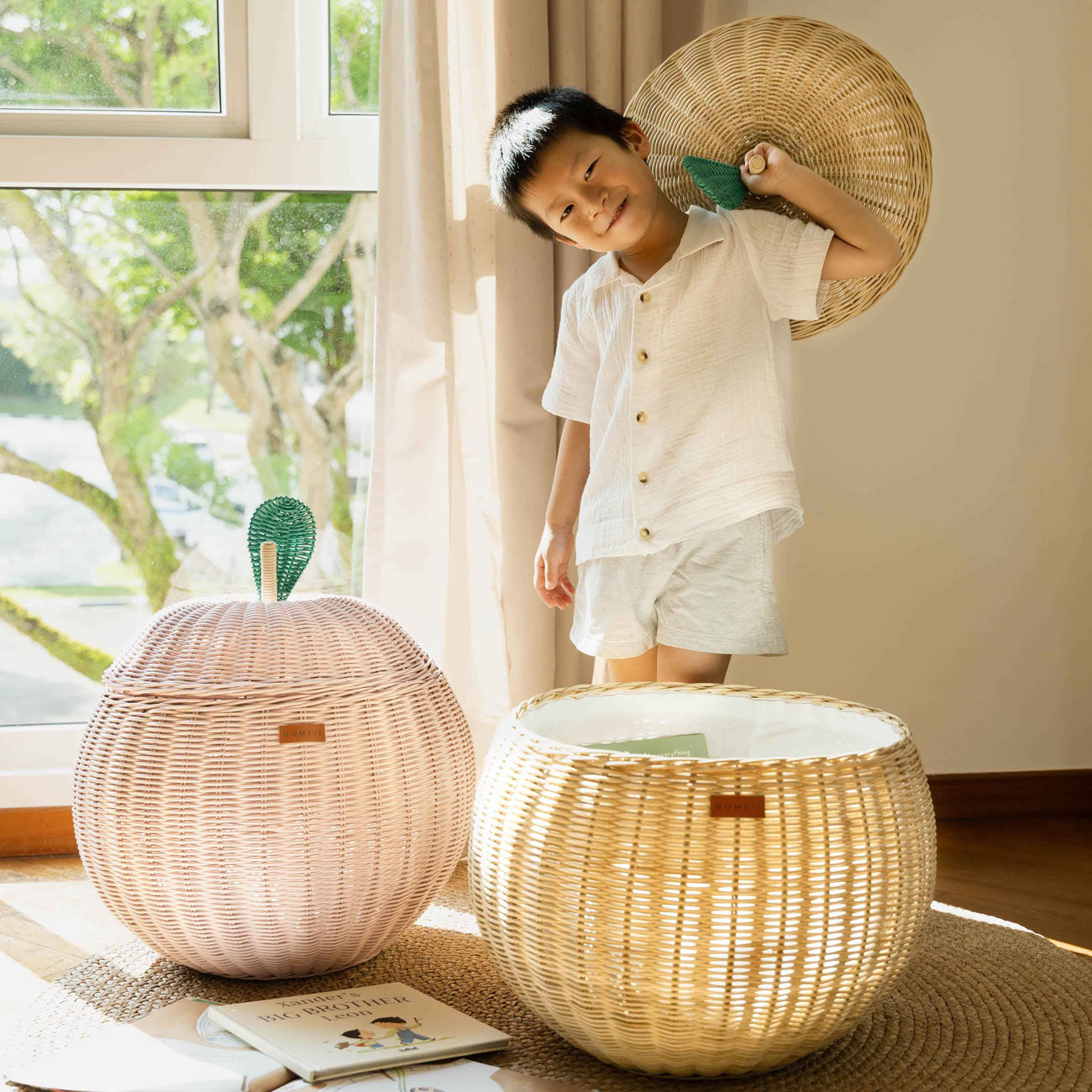 Apple Rattan Storage