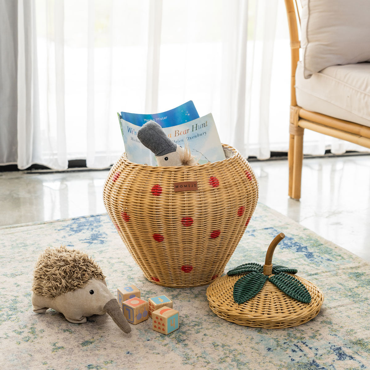 Strawberry Rattan Basket