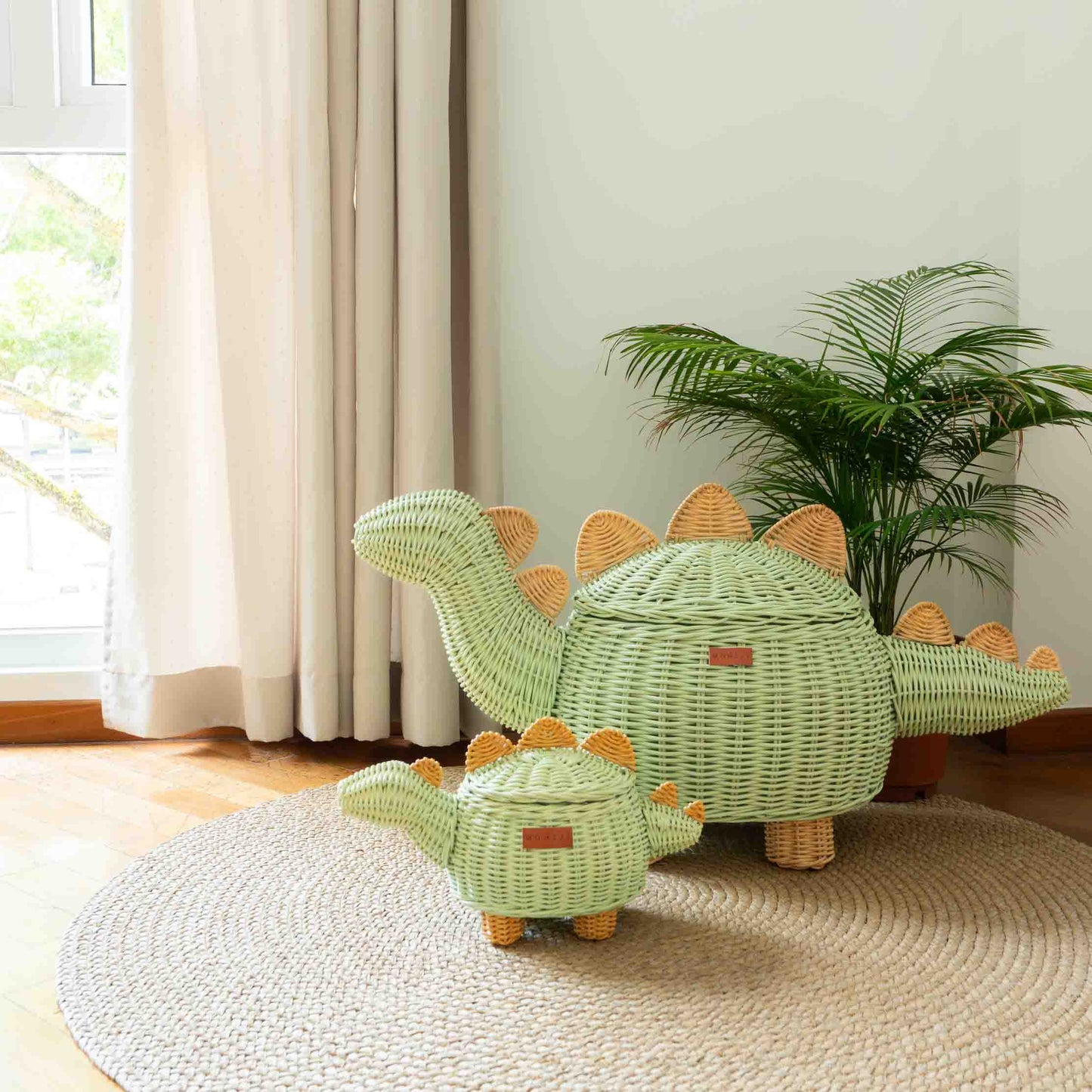 Dinosaur Rattan Basket