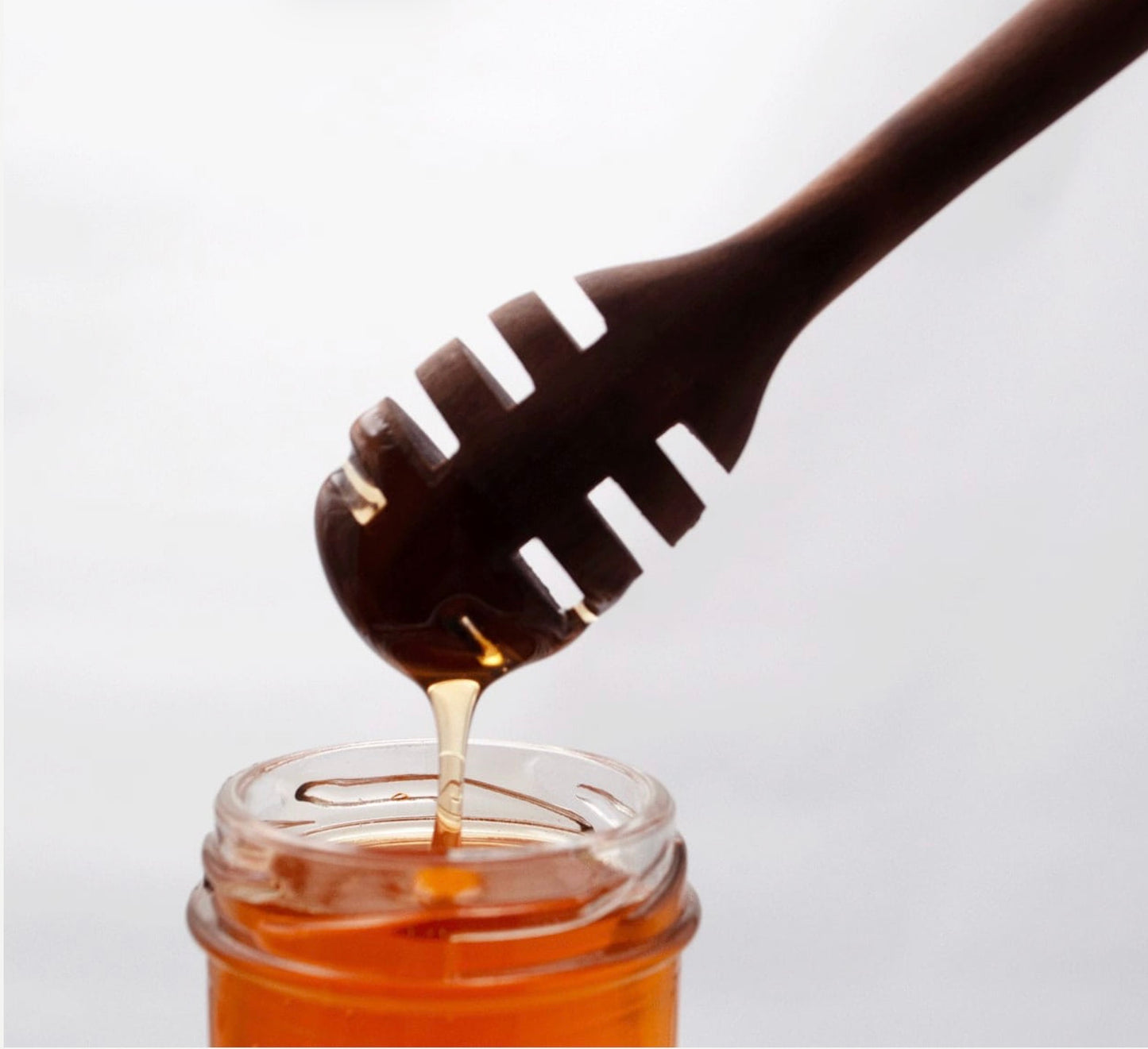 6” Walnut Honey Dipper