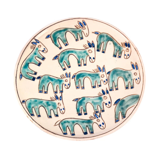 Donkey Pasture Ceramic Plate