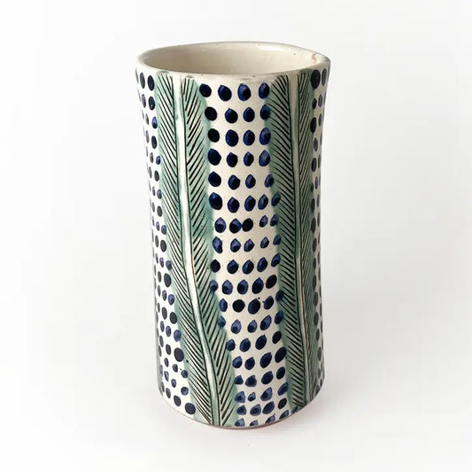 Palm Ceramic Vase