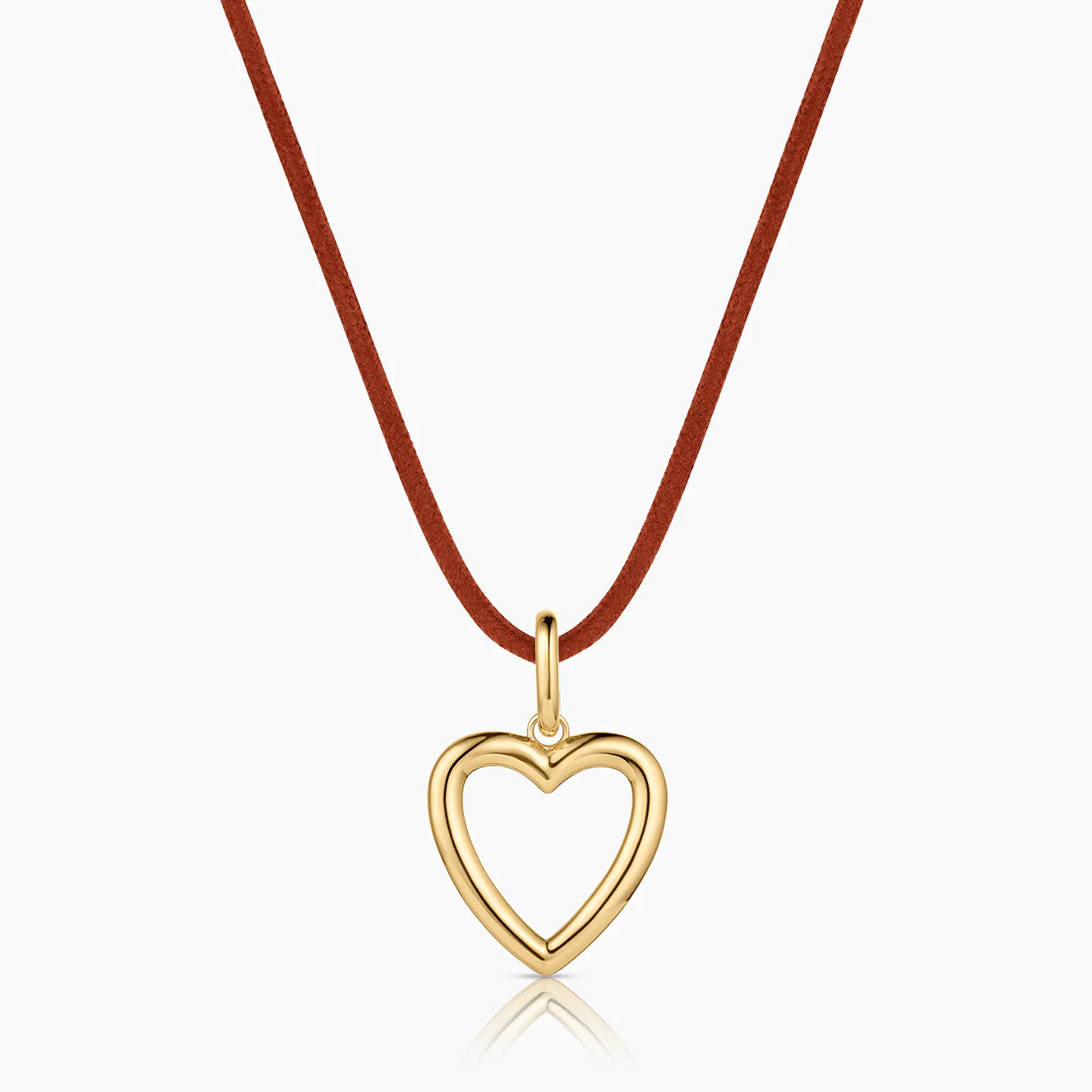 Open Heart Clip Necklace