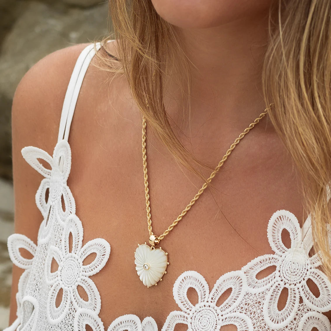 Melanie Mother Of Pearl Bail Charm