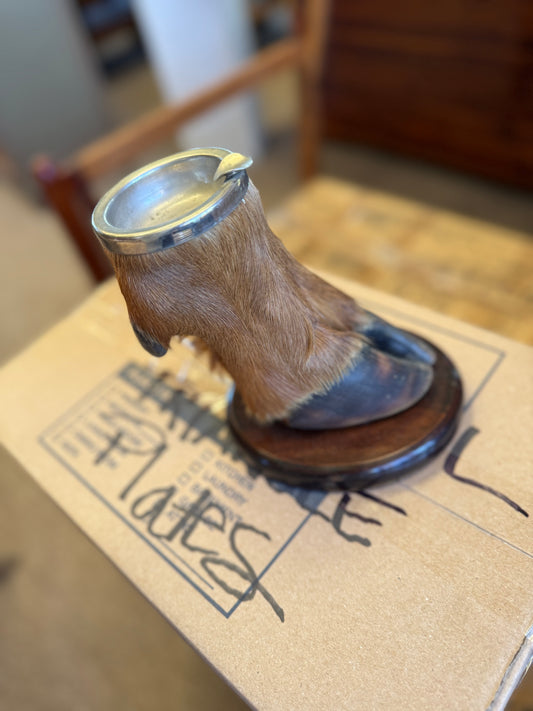 Vintage Deer Hoof Ashtray