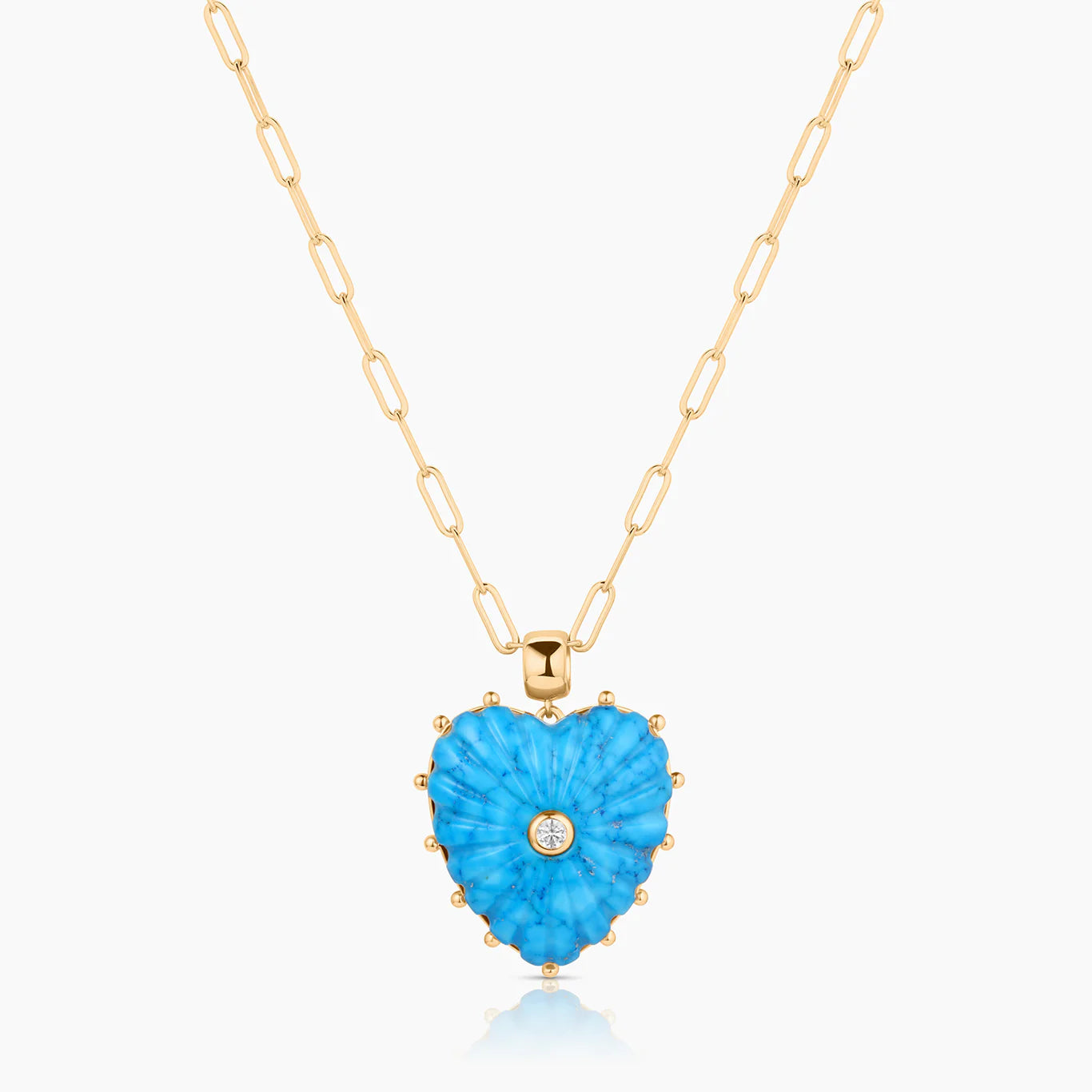 Melanie Howlite Heart Bail Charm